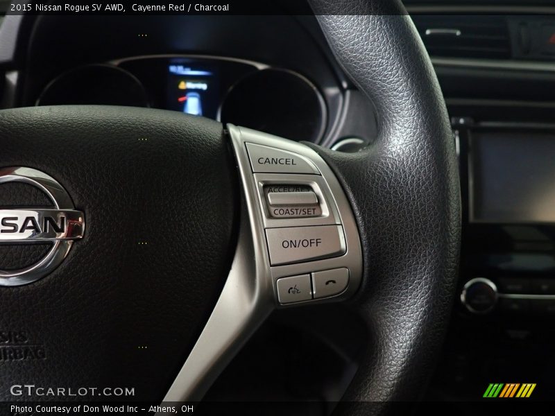 Cayenne Red / Charcoal 2015 Nissan Rogue SV AWD