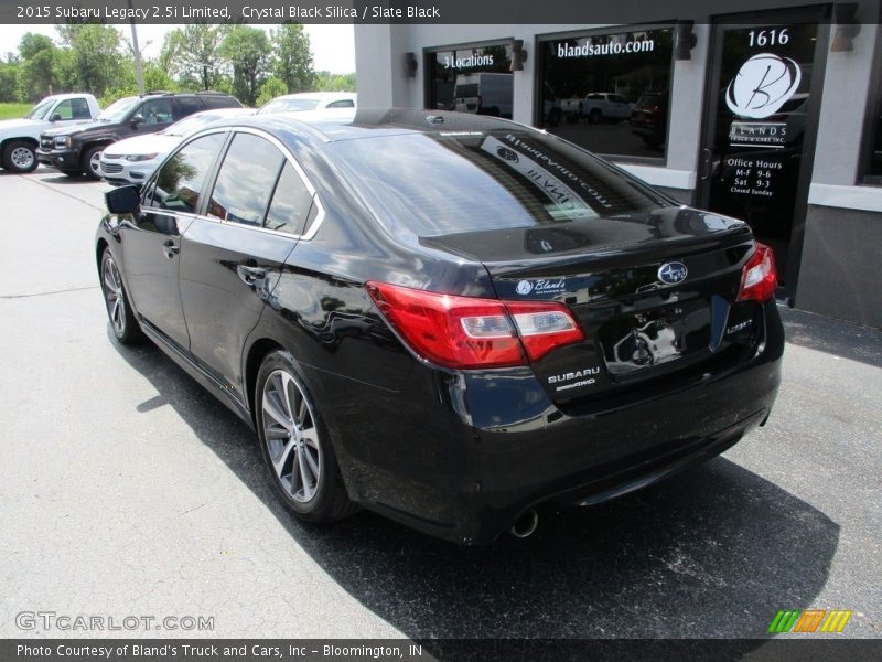 Crystal Black Silica / Slate Black 2015 Subaru Legacy 2.5i Limited