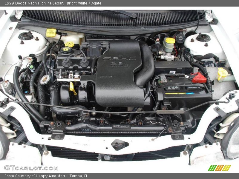 Bright White / Agate 1999 Dodge Neon Highline Sedan