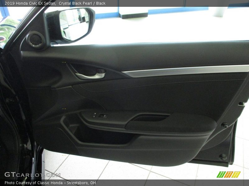 Crystal Black Pearl / Black 2019 Honda Civic EX Sedan