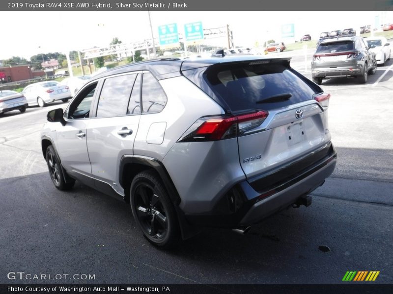 Silver Sky Metallic / Black 2019 Toyota RAV4 XSE AWD Hybrid