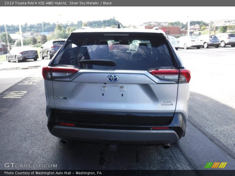 Silver Sky Metallic / Black 2019 Toyota RAV4 XSE AWD Hybrid