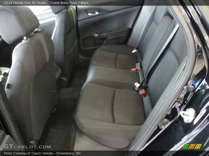 Crystal Black Pearl / Black 2019 Honda Civic EX Sedan