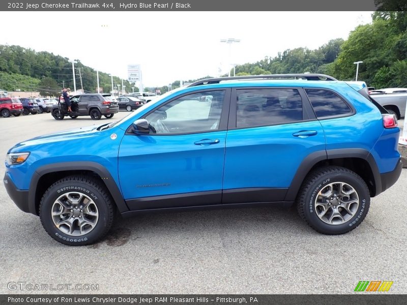 Hydro Blue Pearl / Black 2022 Jeep Cherokee Trailhawk 4x4