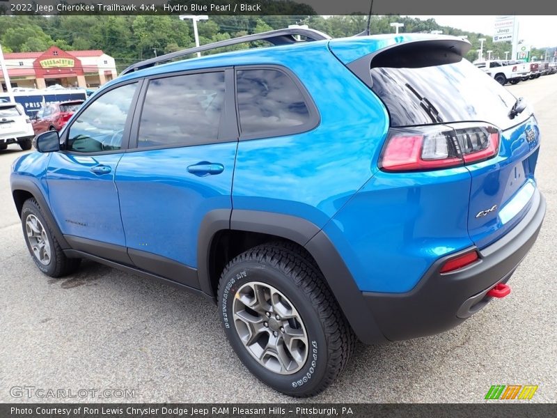 Hydro Blue Pearl / Black 2022 Jeep Cherokee Trailhawk 4x4