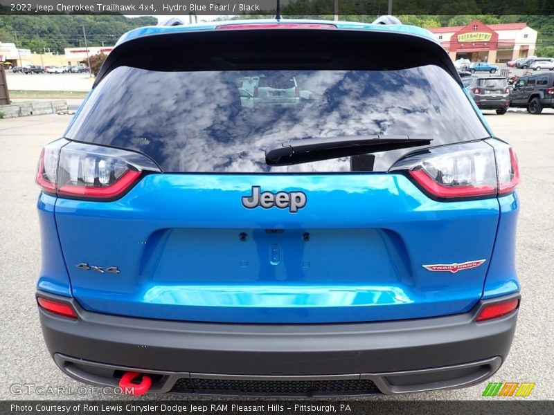 Hydro Blue Pearl / Black 2022 Jeep Cherokee Trailhawk 4x4