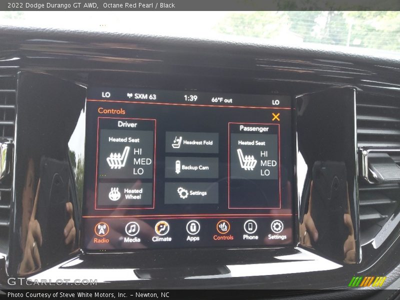 Controls of 2022 Durango GT AWD