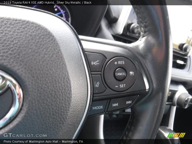 Silver Sky Metallic / Black 2019 Toyota RAV4 XSE AWD Hybrid