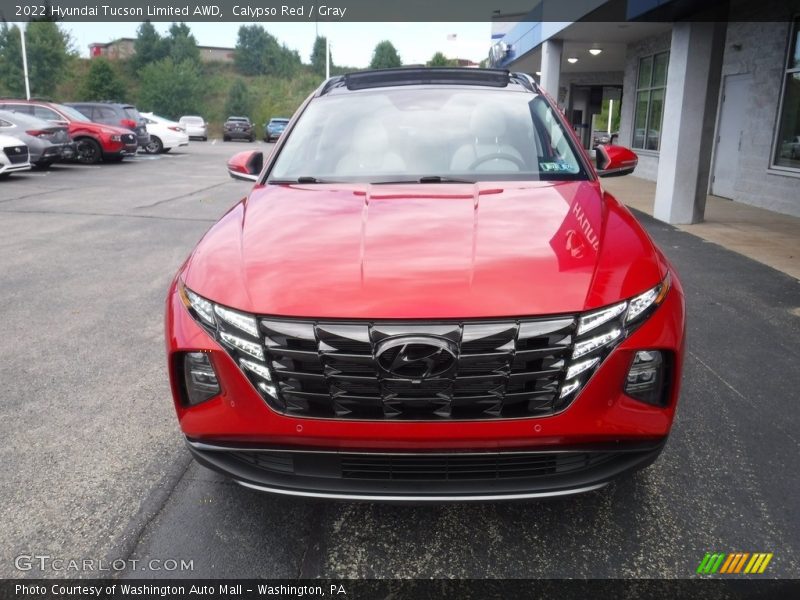 Calypso Red / Gray 2022 Hyundai Tucson Limited AWD