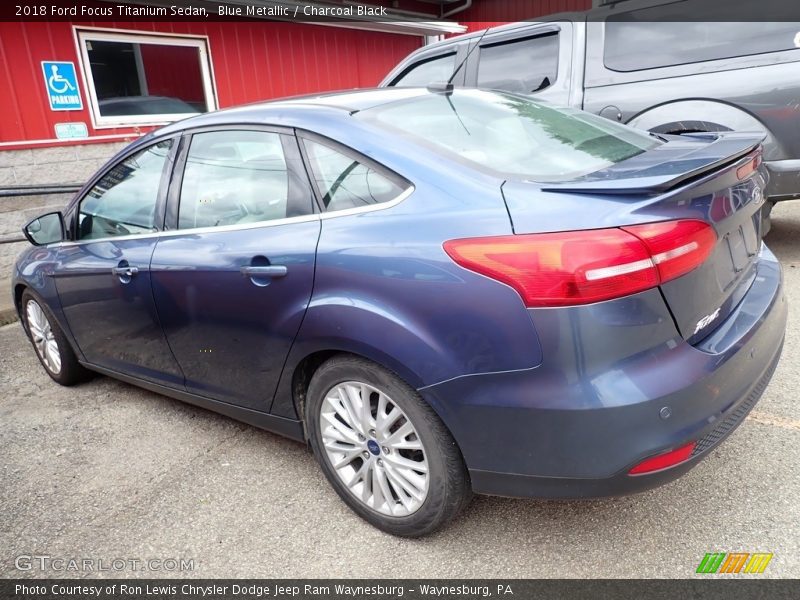 Blue Metallic / Charcoal Black 2018 Ford Focus Titanium Sedan