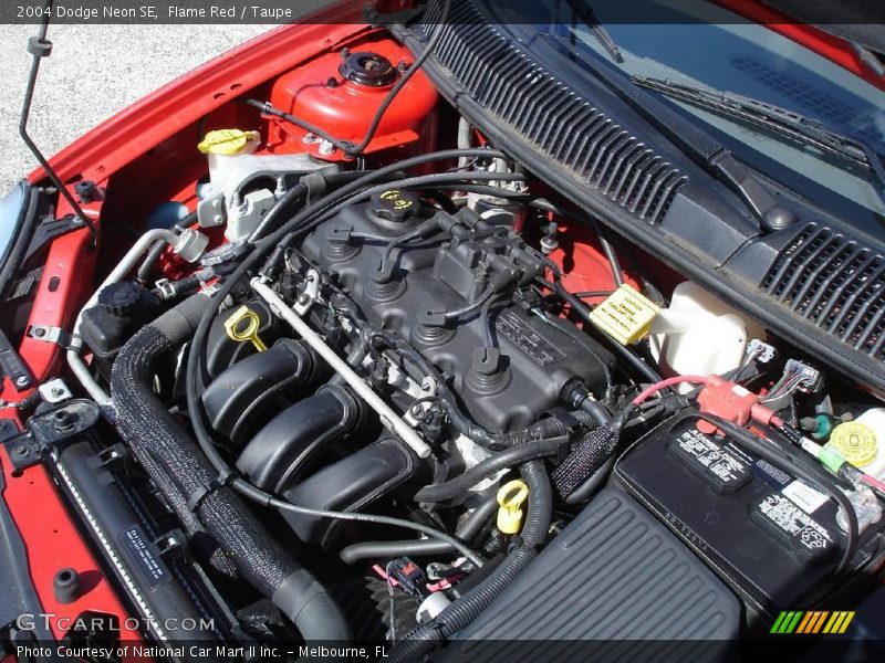 Flame Red / Taupe 2004 Dodge Neon SE