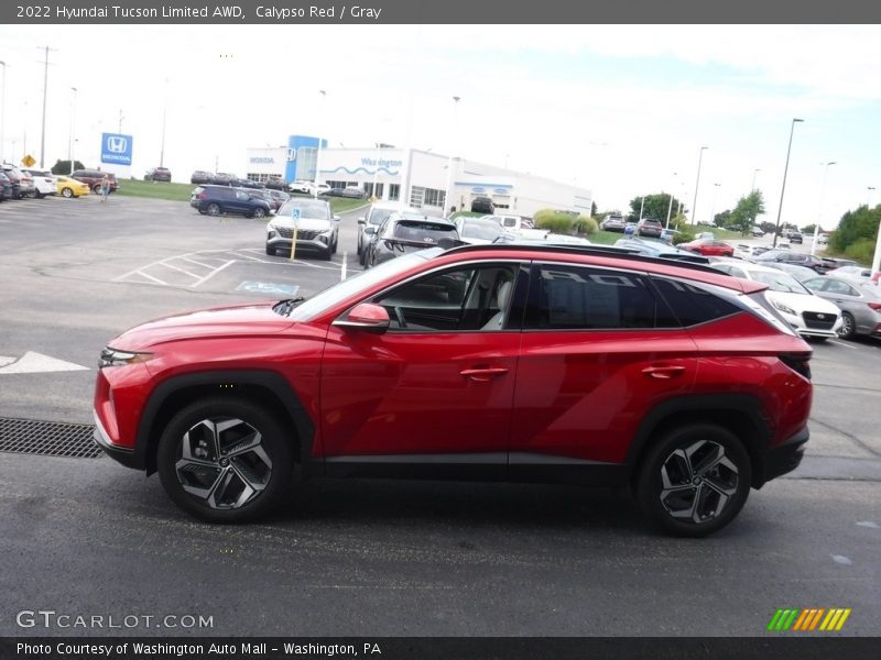 Calypso Red / Gray 2022 Hyundai Tucson Limited AWD
