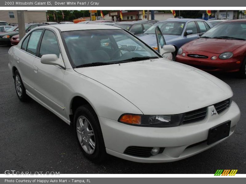Dover White Pearl / Gray 2003 Mitsubishi Galant ES