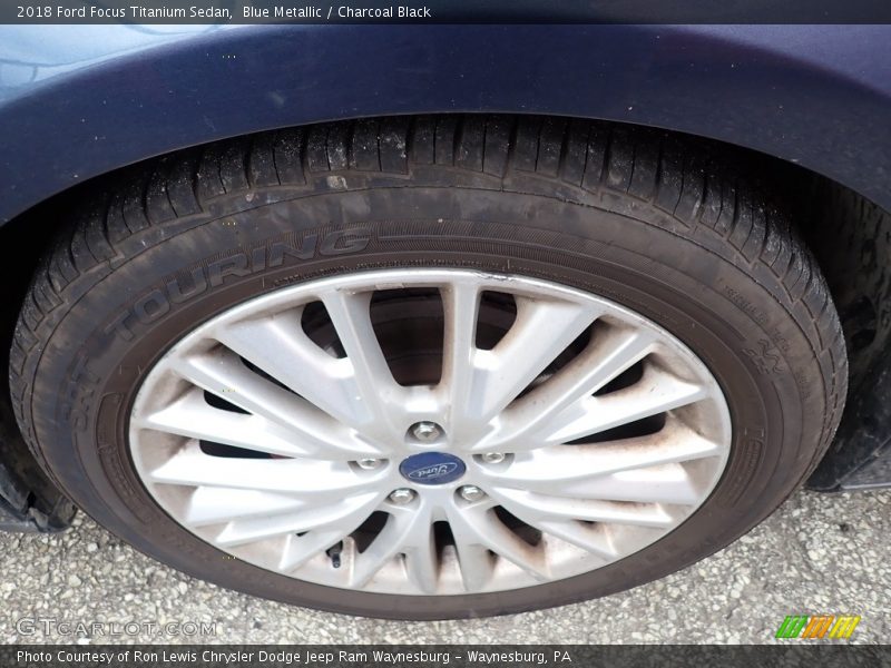 Blue Metallic / Charcoal Black 2018 Ford Focus Titanium Sedan