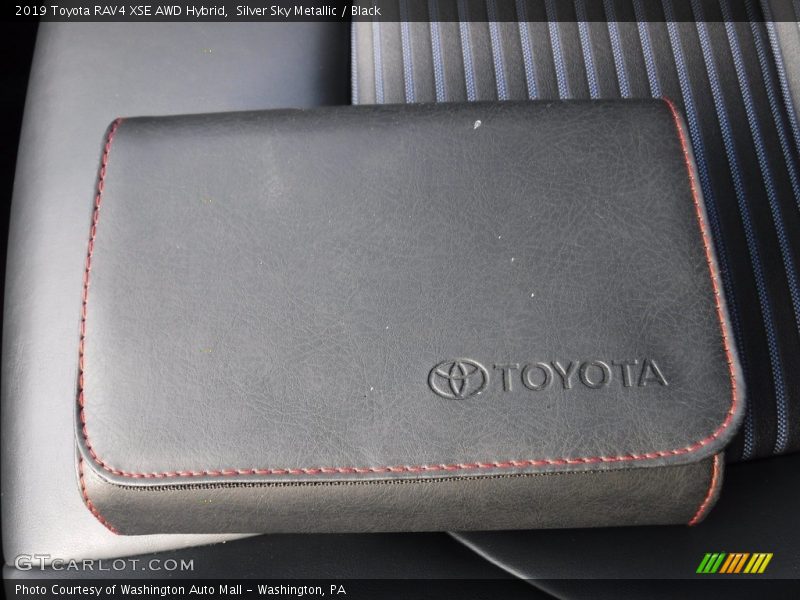 Silver Sky Metallic / Black 2019 Toyota RAV4 XSE AWD Hybrid