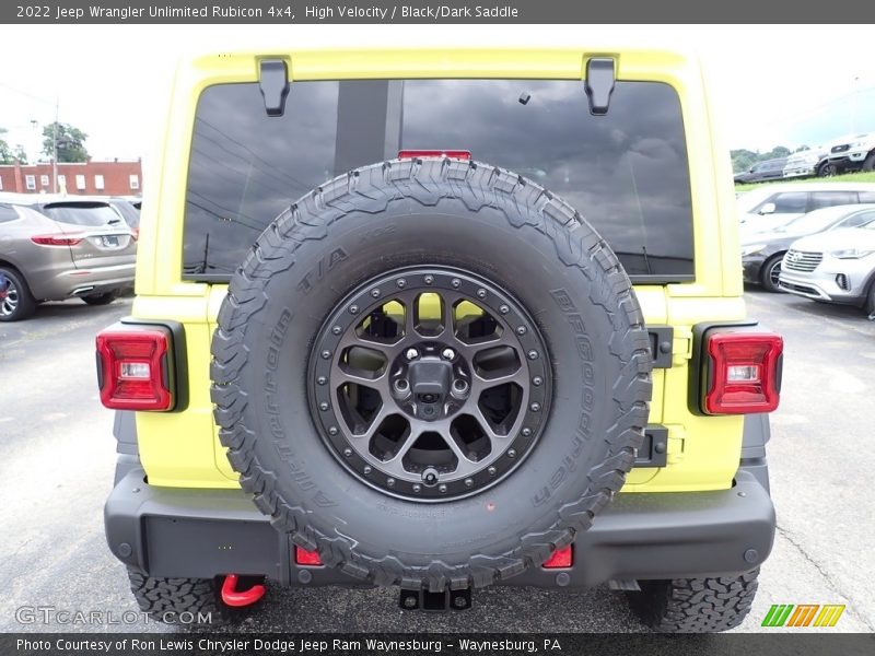 High Velocity / Black/Dark Saddle 2022 Jeep Wrangler Unlimited Rubicon 4x4