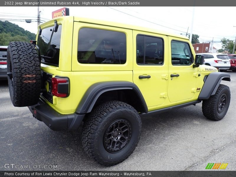 High Velocity / Black/Dark Saddle 2022 Jeep Wrangler Unlimited Rubicon 4x4