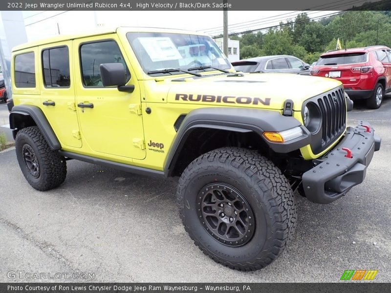 Front 3/4 View of 2022 Wrangler Unlimited Rubicon 4x4