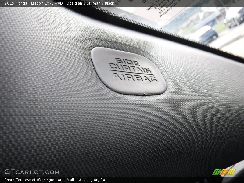 Obsidian Blue Pearl / Black 2019 Honda Passport EX-L AWD