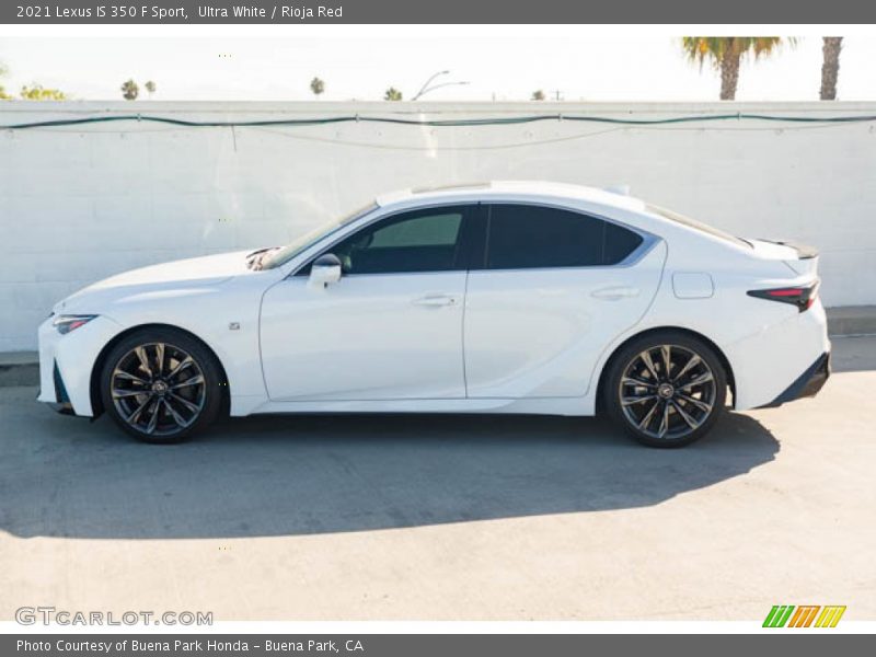 Ultra White / Rioja Red 2021 Lexus IS 350 F Sport
