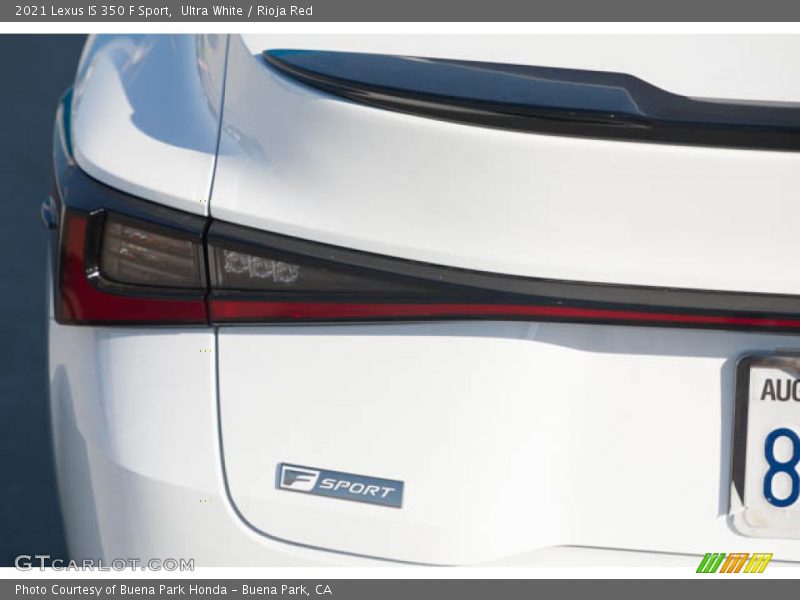 Ultra White / Rioja Red 2021 Lexus IS 350 F Sport