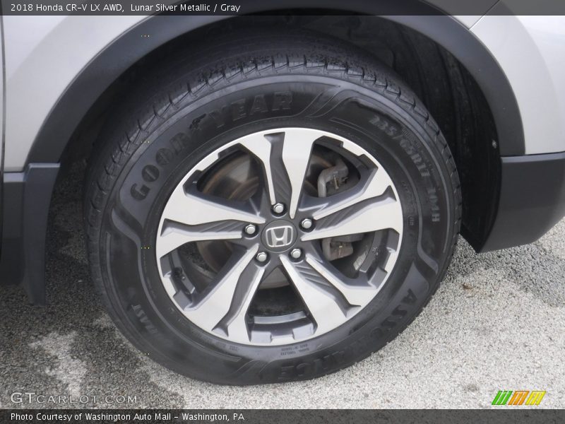 Lunar Silver Metallic / Gray 2018 Honda CR-V LX AWD