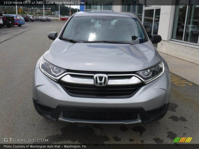 Lunar Silver Metallic / Gray 2018 Honda CR-V LX AWD