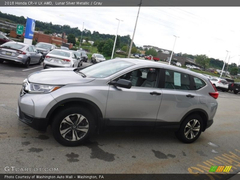 Lunar Silver Metallic / Gray 2018 Honda CR-V LX AWD