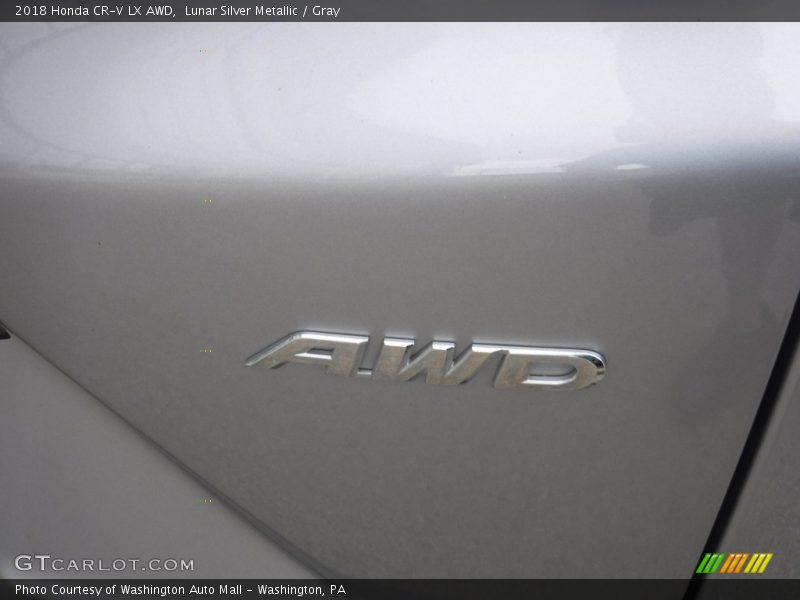 Lunar Silver Metallic / Gray 2018 Honda CR-V LX AWD