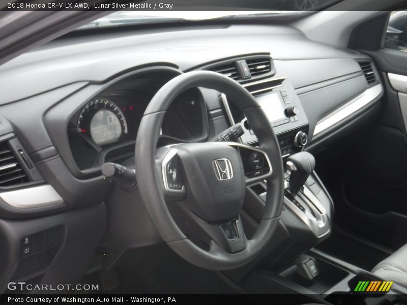 Lunar Silver Metallic / Gray 2018 Honda CR-V LX AWD
