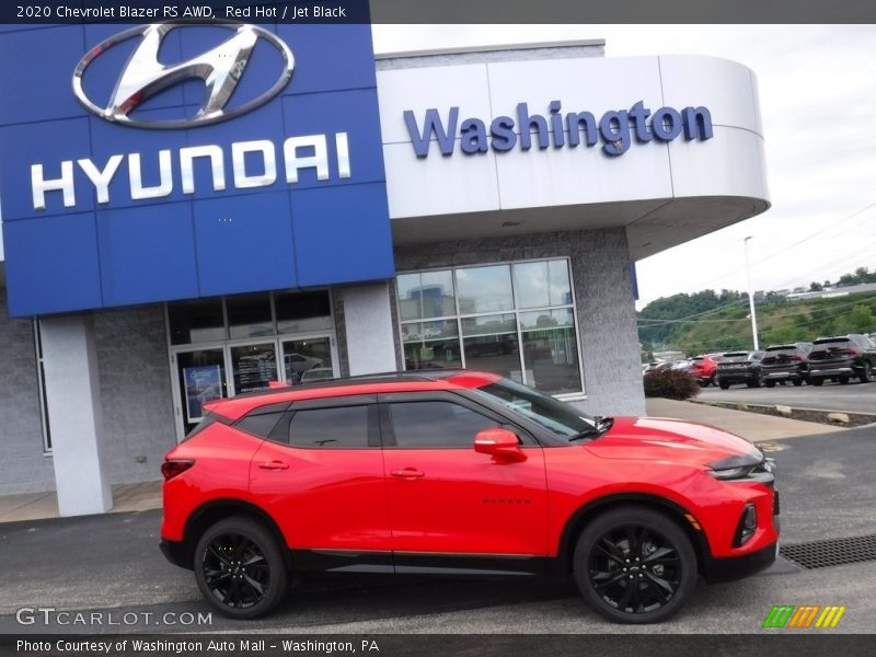 Red Hot / Jet Black 2020 Chevrolet Blazer RS AWD