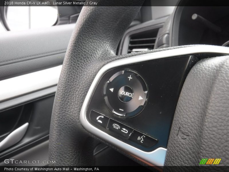 Lunar Silver Metallic / Gray 2018 Honda CR-V LX AWD
