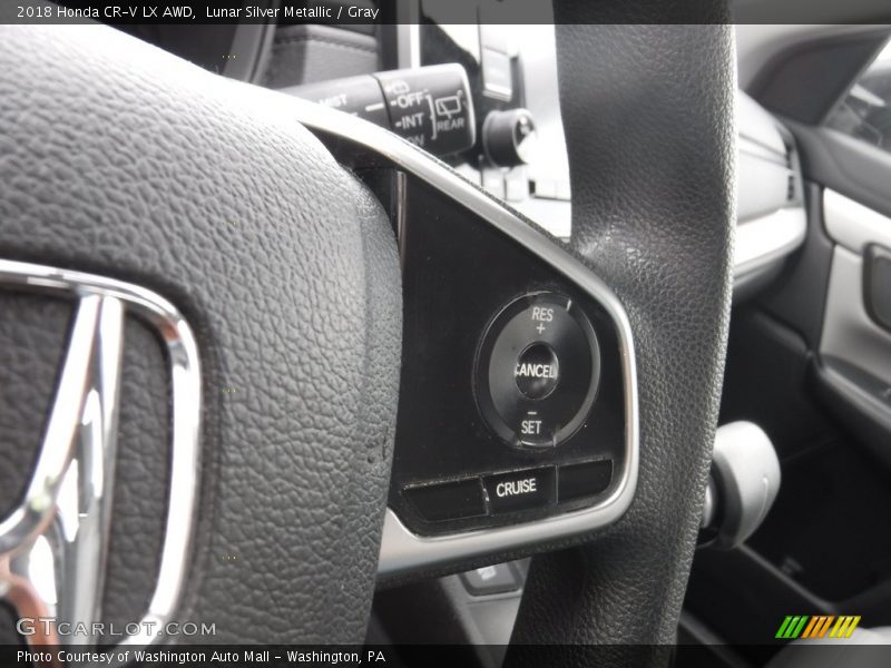 Lunar Silver Metallic / Gray 2018 Honda CR-V LX AWD