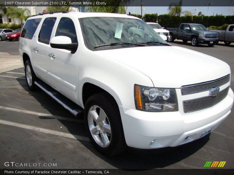 Summit White / Ebony 2007 Chevrolet Suburban 1500 LTZ