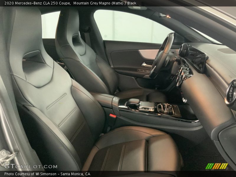 Front Seat of 2020 CLA 250 Coupe