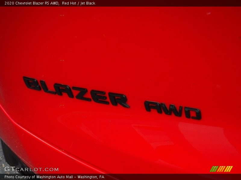 Red Hot / Jet Black 2020 Chevrolet Blazer RS AWD
