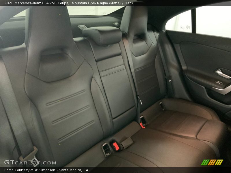 Rear Seat of 2020 CLA 250 Coupe