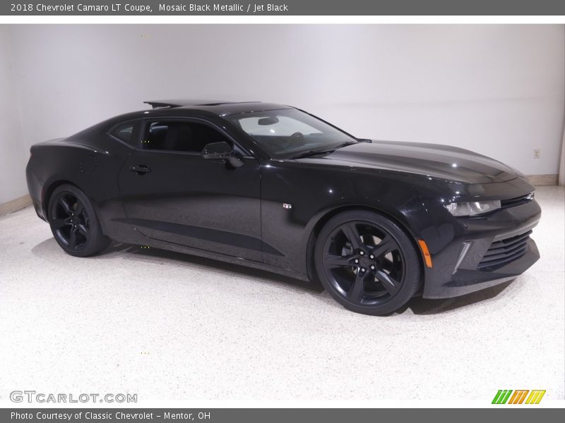 Mosaic Black Metallic / Jet Black 2018 Chevrolet Camaro LT Coupe