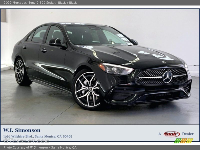 Black / Black 2022 Mercedes-Benz C 300 Sedan
