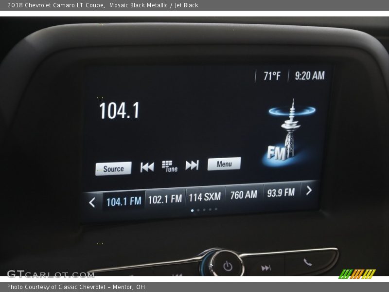 Mosaic Black Metallic / Jet Black 2018 Chevrolet Camaro LT Coupe