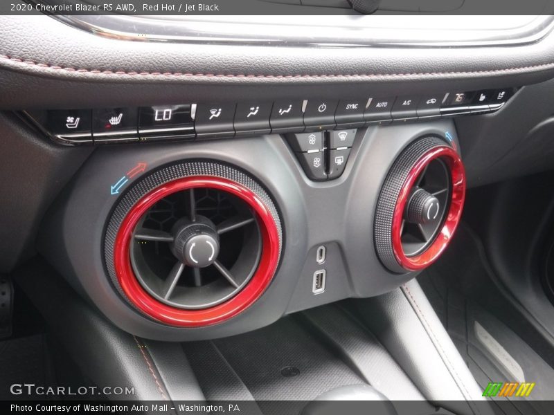 Red Hot / Jet Black 2020 Chevrolet Blazer RS AWD