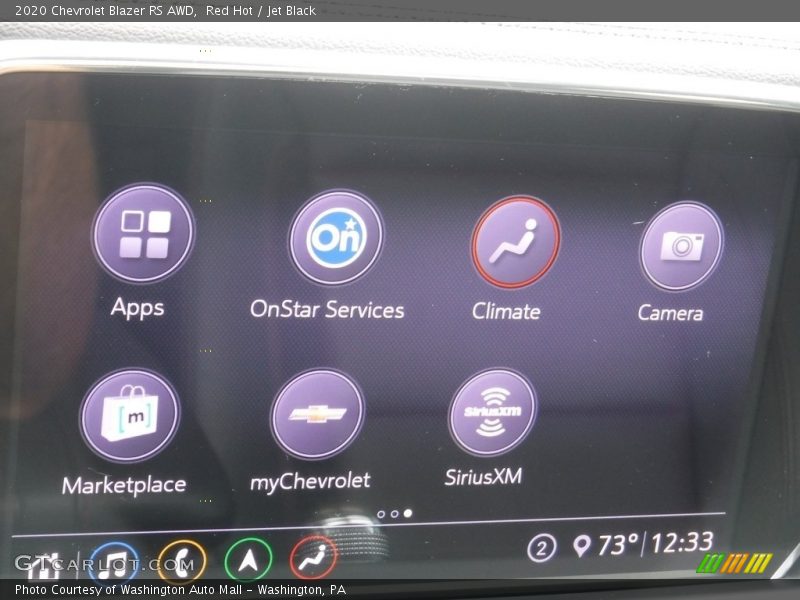 Red Hot / Jet Black 2020 Chevrolet Blazer RS AWD