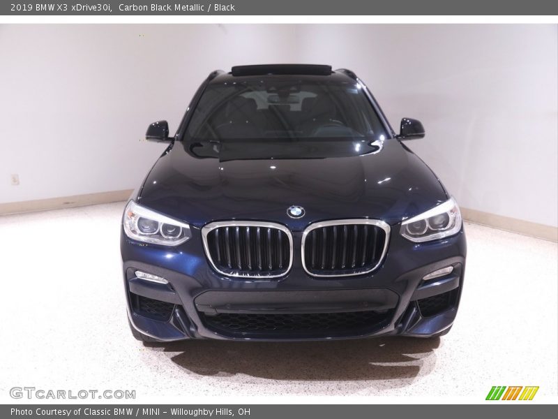 Carbon Black Metallic / Black 2019 BMW X3 xDrive30i