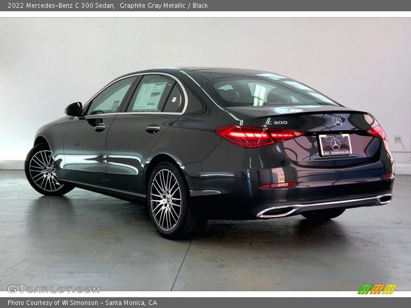 Graphite Gray Metallic / Black 2022 Mercedes-Benz C 300 Sedan