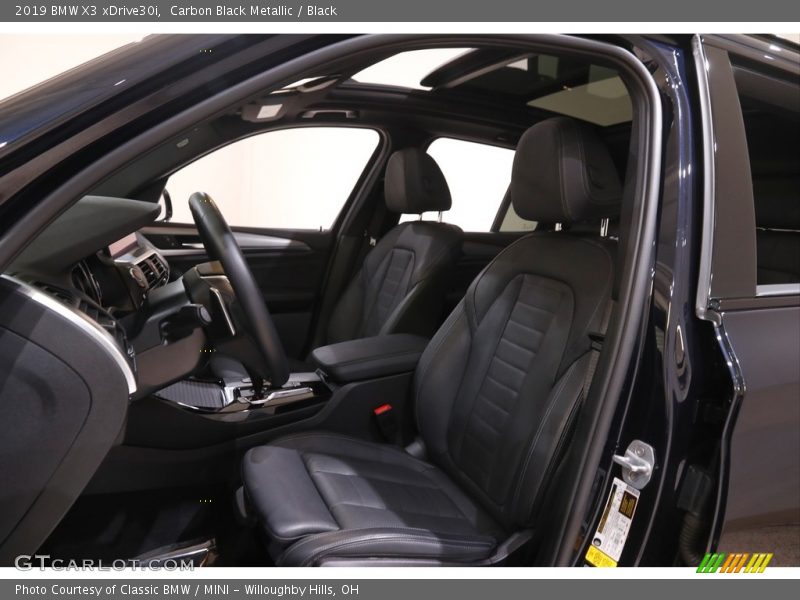 Carbon Black Metallic / Black 2019 BMW X3 xDrive30i