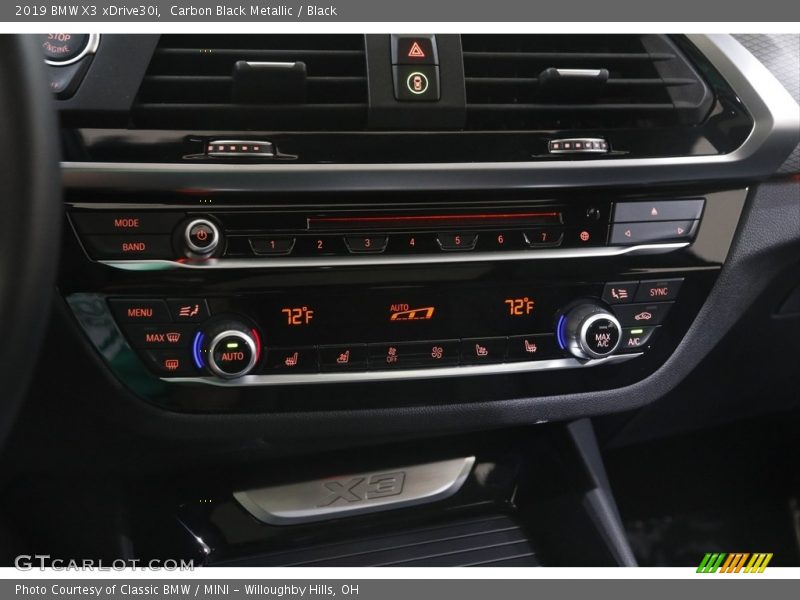 Carbon Black Metallic / Black 2019 BMW X3 xDrive30i