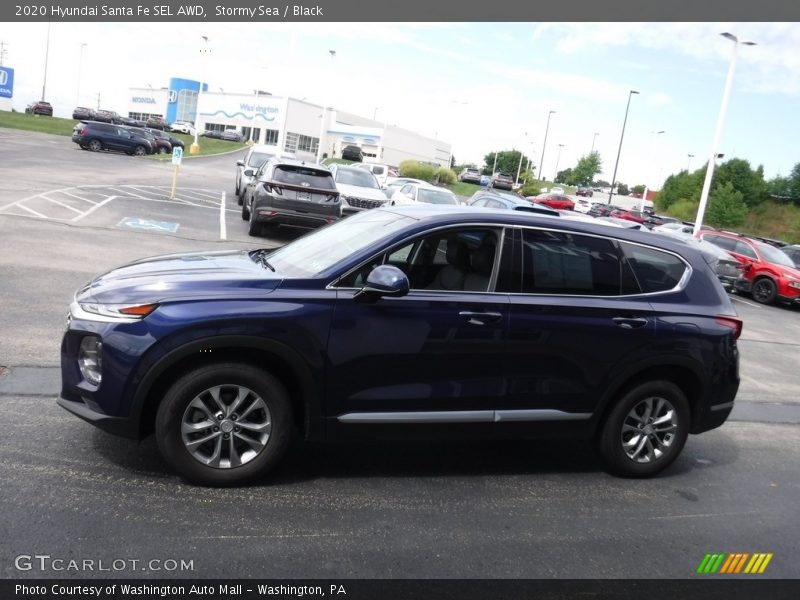 Stormy Sea / Black 2020 Hyundai Santa Fe SEL AWD
