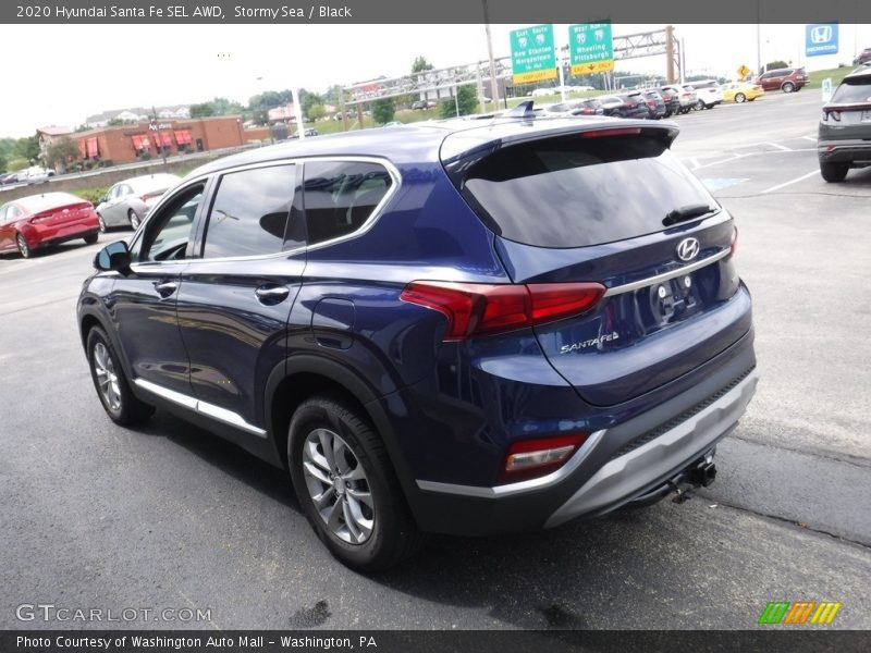 Stormy Sea / Black 2020 Hyundai Santa Fe SEL AWD