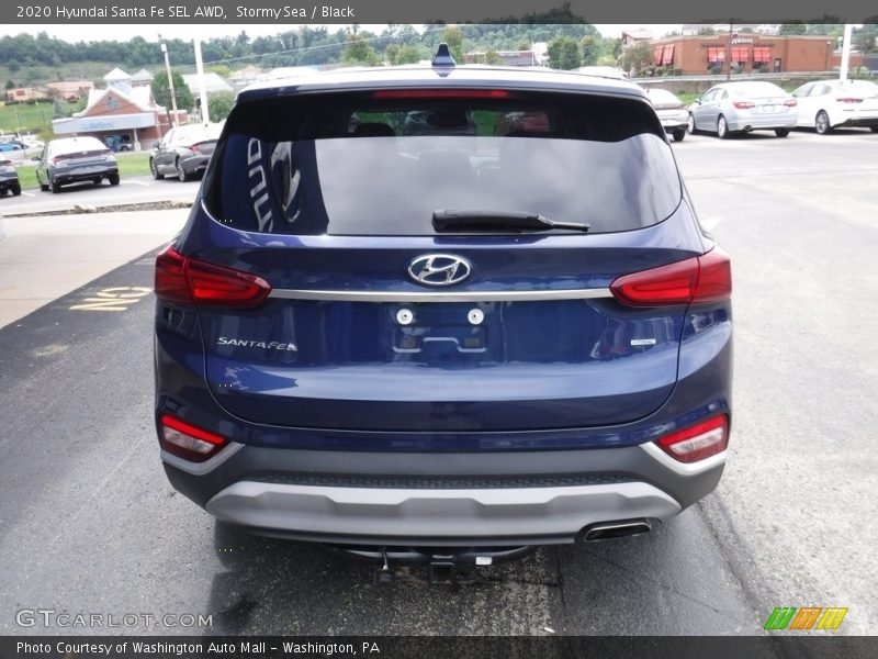 Stormy Sea / Black 2020 Hyundai Santa Fe SEL AWD