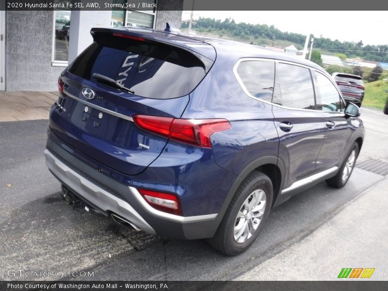 Stormy Sea / Black 2020 Hyundai Santa Fe SEL AWD